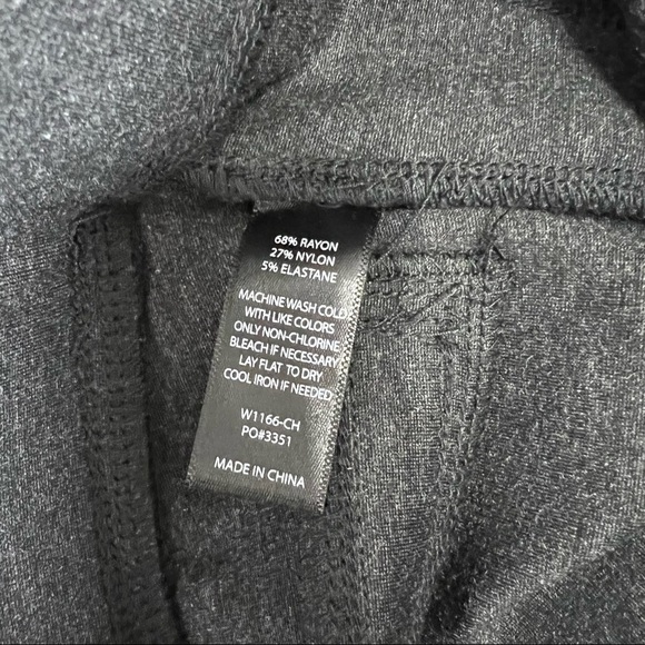 Betabrand Classic skinny stretch pants in dark gray color - Picture 10 of 10